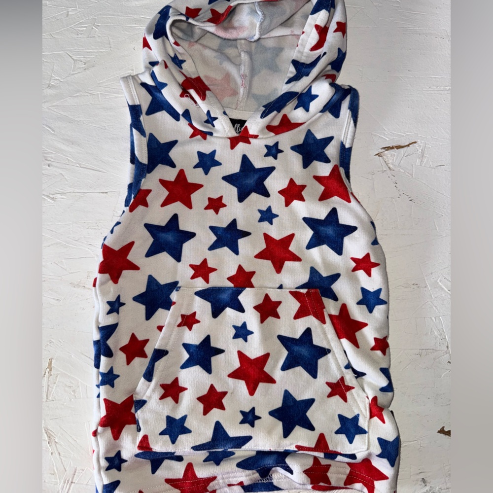 Starry Kids Tank Top with Hood
